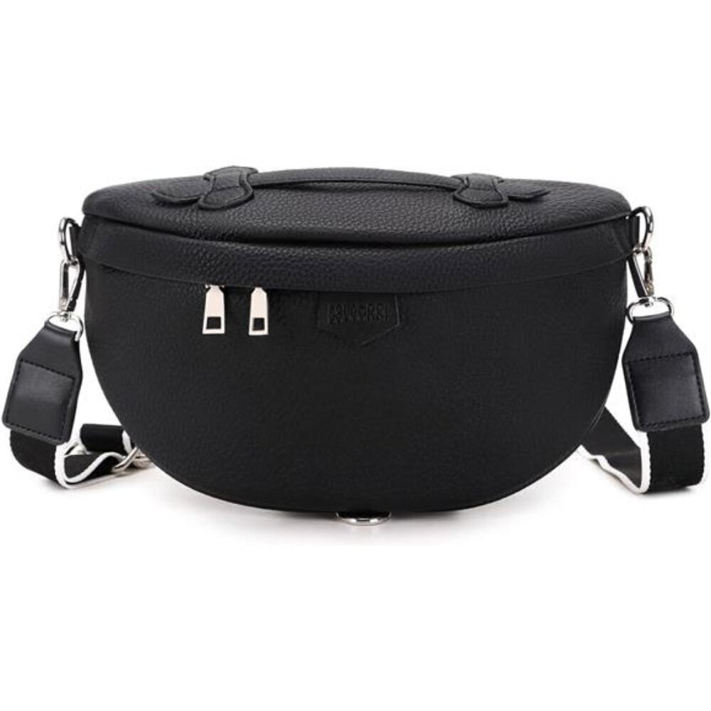 Vegan Leather Crossbody Bag for Women Travel Sling